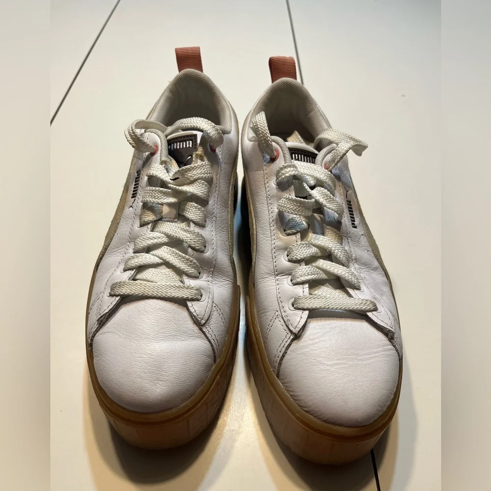 Puma Women's size 10 Mayze Triplex sneakers White Chocolate platforms